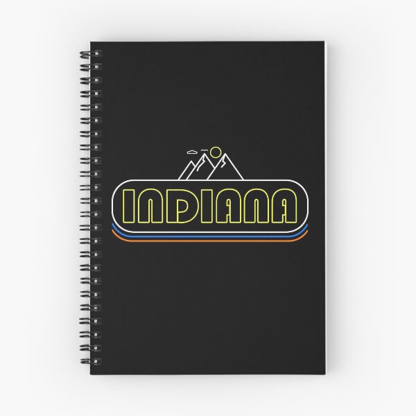 Item preview, Indiana Neon Lights - Souvenir - Gift - Hometown - Hiking - Nature designed and sold by HappyTees Lab.