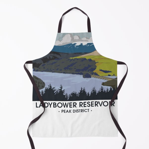 Item preview, Ladybower Reservoir - Peak District - Snake Pass - Travel Poster designed and sold by Inflict Design.