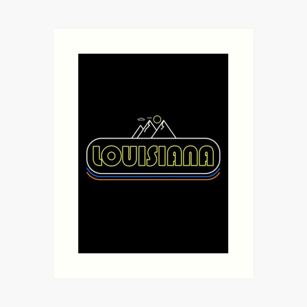 Item preview, Louisiana Neon Lights - Souvenir - Gift - Hometown - Hiking - Nature designed and sold by HappyTees Lab.