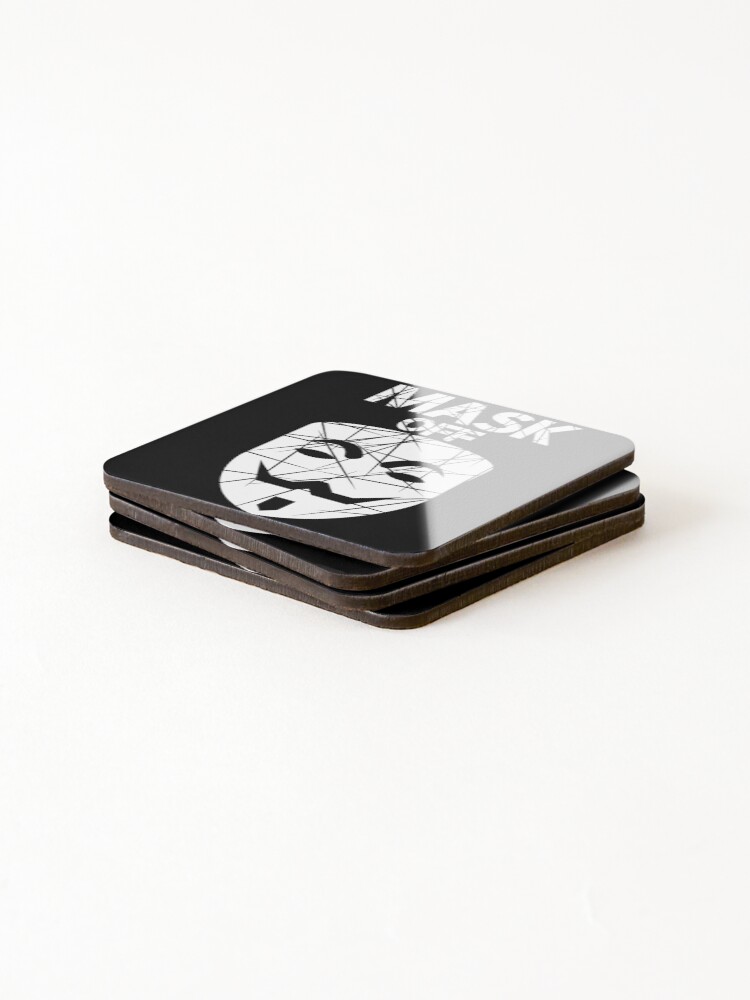 Thumbnail 4 of 5, Coasters (Set of 4), Mask Off (anonymous) designed and sold by RIVEofficial.