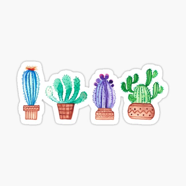 Laptop Decals & Skins Desert Cactus Sticker & Decal Turquoise Bubble ...