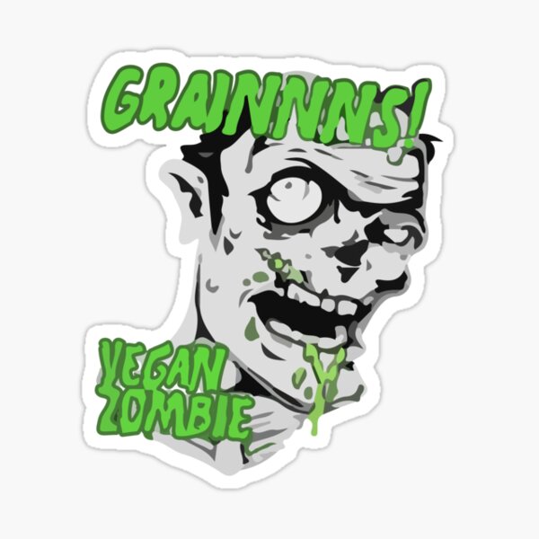 Vegan Zombie Sticker