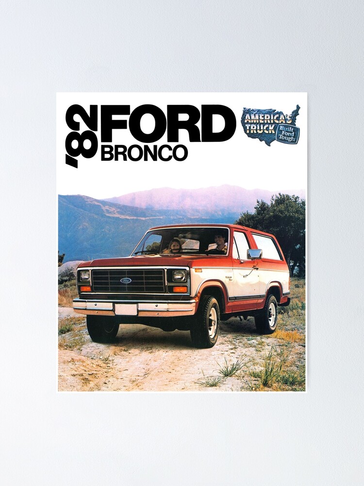 82 Ford Bronco Poster By Throwbackm2 Redbubble