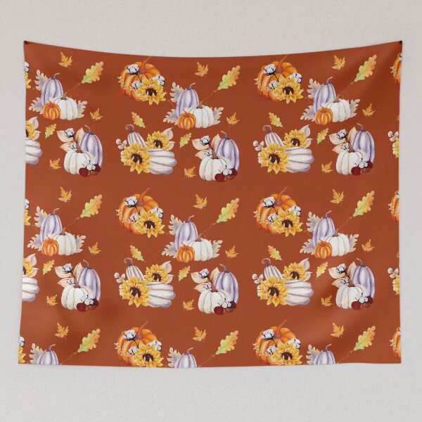 Item preview, Watercolor Fall Pumpkins designed and sold by RosieRiggs.