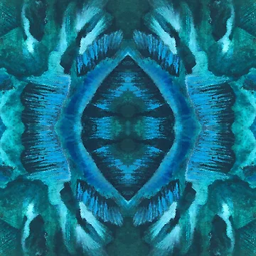 Artwork thumbnail, Turquoise-blue pattern by EnfinityDesign