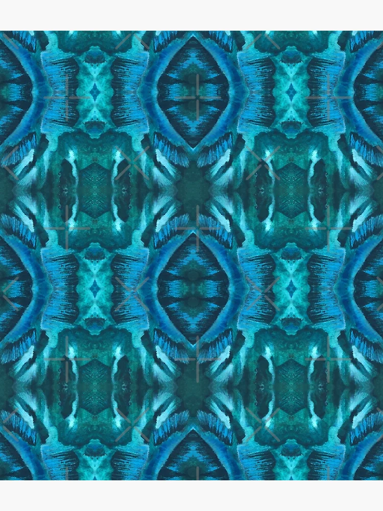 Thumbnail 3 of 3, Backpack, Turquoise-blue pattern designed and sold by EnfinityDesign.