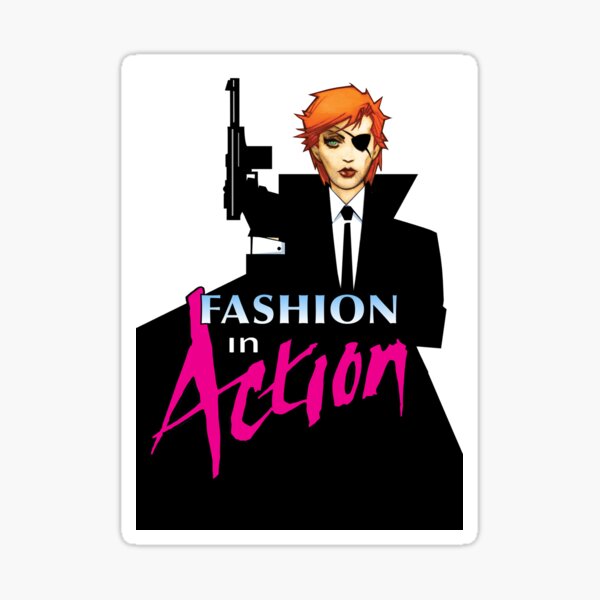 Fashion In Action Icon Sticker