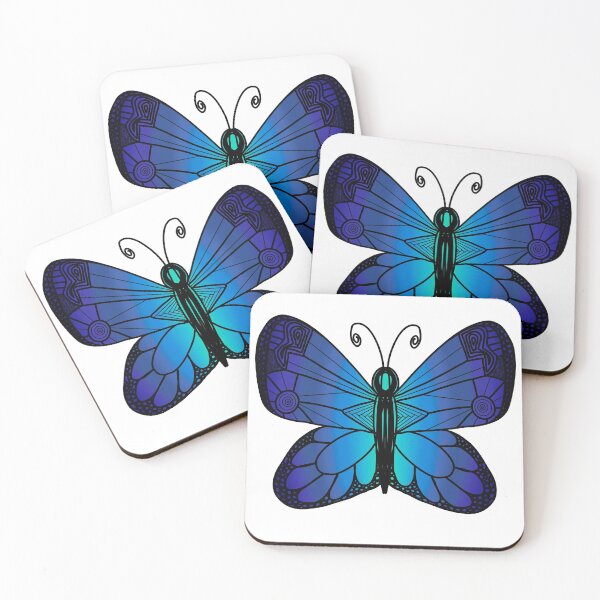 Item preview, Butterfly dark blue designed and sold by Soyscrafts.