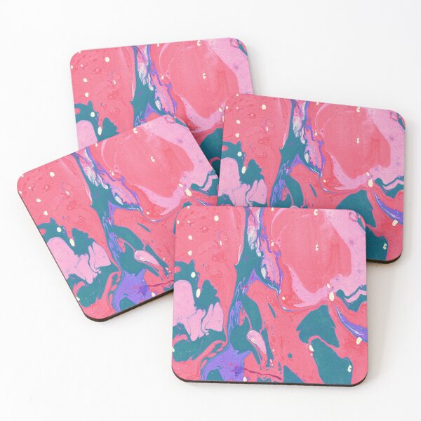 Item preview,  Pink ,teal and purple acrylic painting  designed and sold by Designhub14.