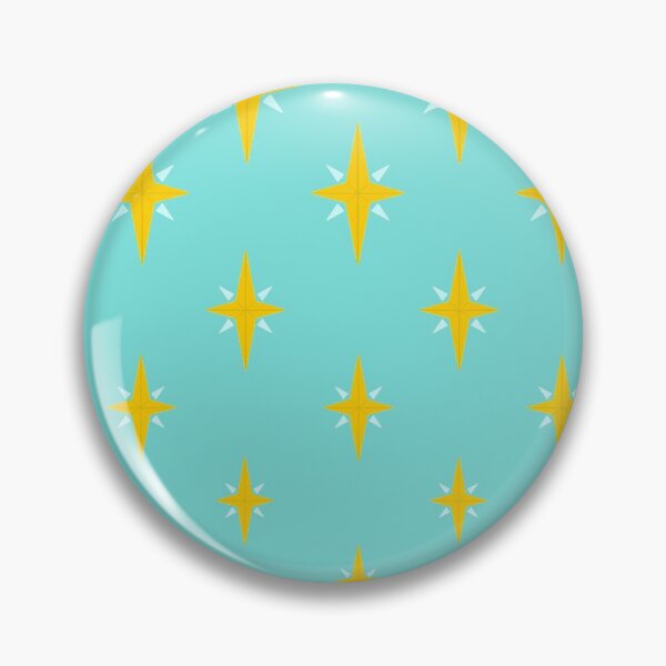Item preview, Golden Starbursts in Turquoise designed and sold by Christine Crawford.