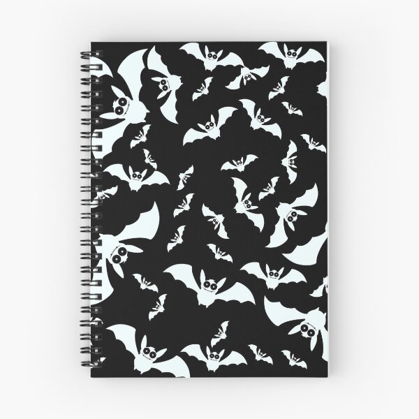 Item preview, Bats halloween pattern on black background designed and sold by Aura-E.