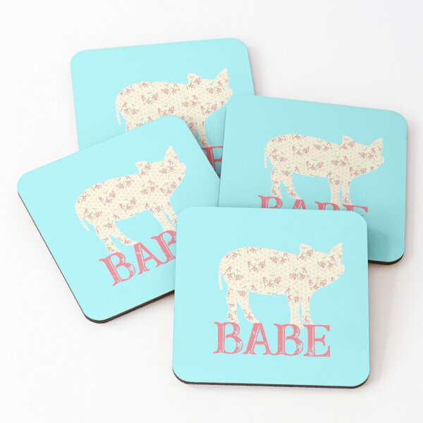 Artikelvorschau, Cottagecore Blumendruck Schwein Ferkel Design entworfen und verkauft von SnakeCharm.