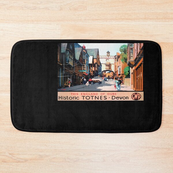 Item preview, Totnes retro poster designed and sold by CorasPosters.