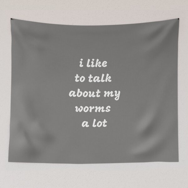 Item preview, I like to talk about my worms a lot - Worm Farming T-shirt designed and sold by Vermi-Love.