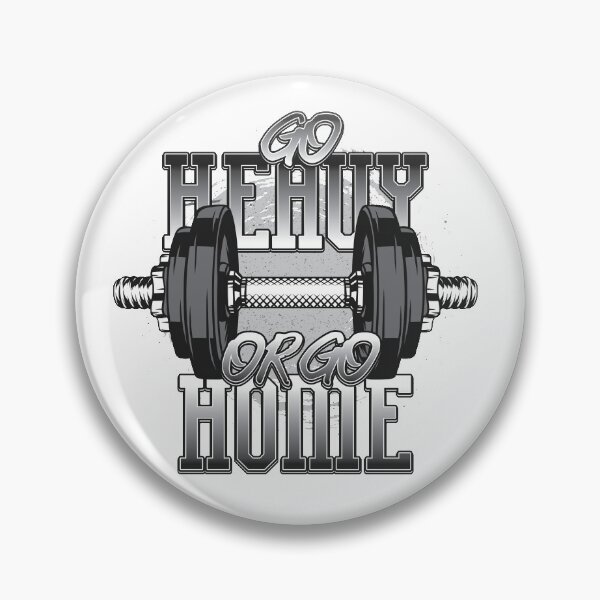 Item preview, gym stickers go heavy or go home new design  designed and sold by Cardio Boutique.