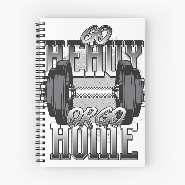 Item preview, gym stickers go heavy or go home new design  designed and sold by Cardio Boutique.