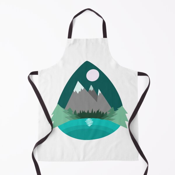Item preview, Geometric Lake Landscape designed and sold by Christine Crawford.