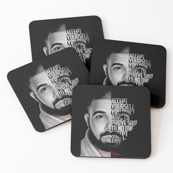 Item preview, Black and white Drake quote designed and sold by Enea Kelo.