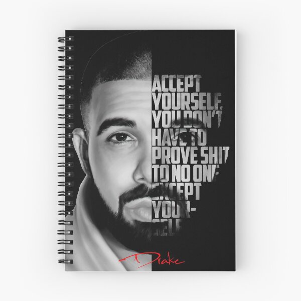Item preview, Black and white Drake quote designed and sold by Enea Kelo.