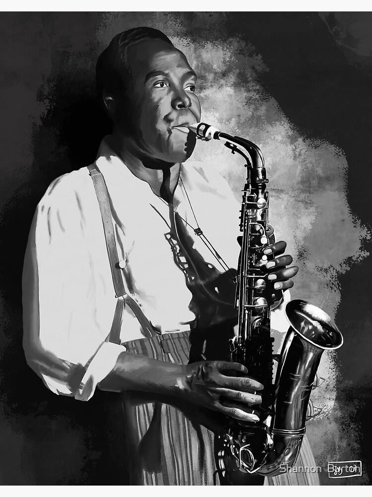Disover Charlie Parker Jazz Painting Premium Matte Vertical Poster