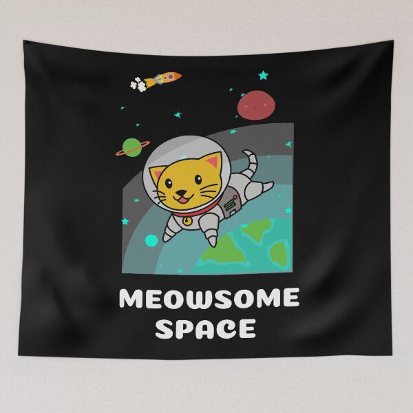 Item preview, MEOWSOME SPACE - FUNNY CAT PUN designed and sold by gaCh438.