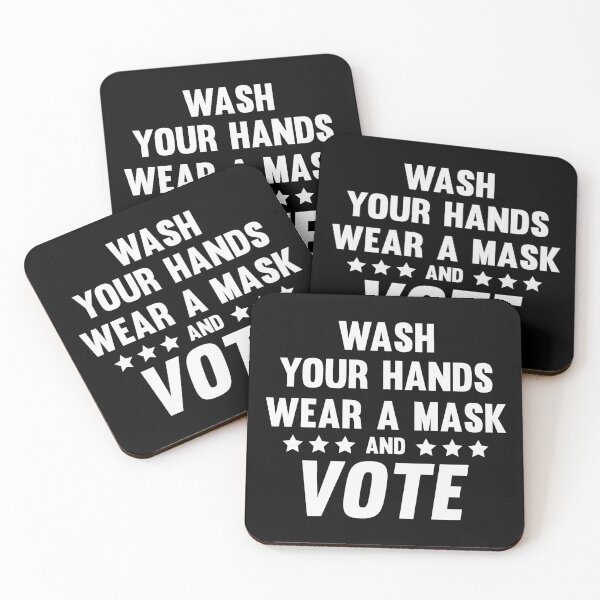 Item preview, Wash Your Hands Wear a Mask and Vote designed and sold by CatsCrew.