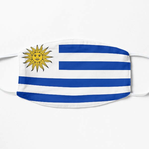 Bandera de uruguay Mascarilla plana