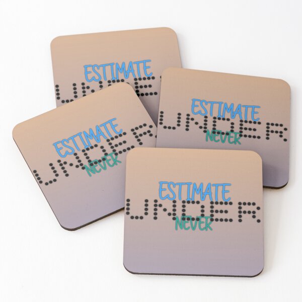 Item preview, Never Under Estimate Motivaitonal Quotes tshirts designed and sold by PunMan Army.