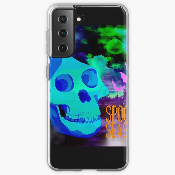 Apron with ghost and bats Spooky season Samsung Galaxy Soft Case