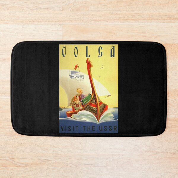 Item preview, Volga retro poster designed and sold by CorasPosters.