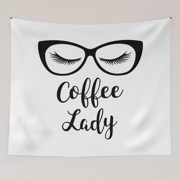 Aperçu de l'œuvre Coffe Lady Eye Lashes Lunettes Sexy Smart créée et vendue par sprucelife.