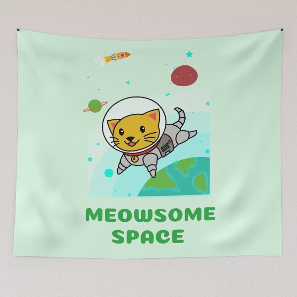 Item preview, MEOWSOME SPACE - FUNNY CAT PUN designed and sold by gaCh438.