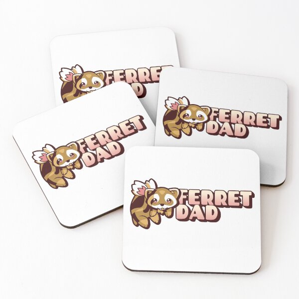 Item preview, Ferret Dad Cute Cartoon with Teeth designed and sold by jacks-tees.