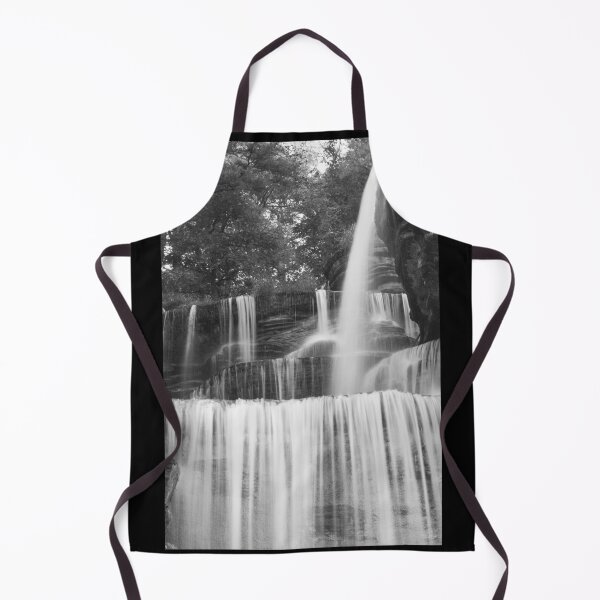 Item preview, Atop Indian Cliff Falls Grayscale designed and sold by mljdwhite.
