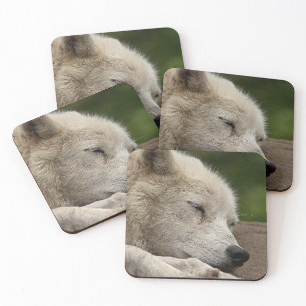 Item preview, Sleeping Arctic Wolf designed and sold by WolvesOnly.