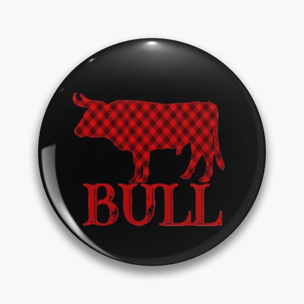Item preview, Bull in Buffalo Plaid designed and sold by SnakeCharm.