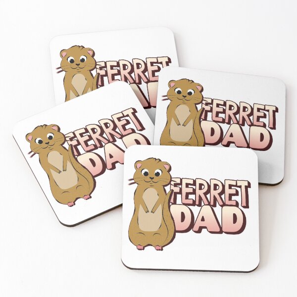 Item preview, Ferret Dad Cute Cartoon Standing designed and sold by jacks-tees.
