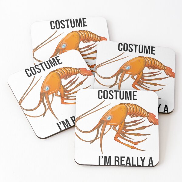 Item preview, funny shrimp t-shirt | this is my Human costume I'm really a shrimp  designed and sold by KARTICK DUTTA.