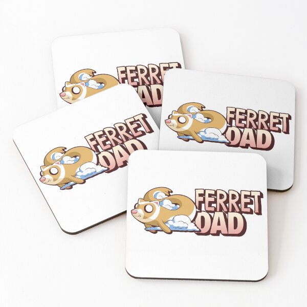 Item preview, Ferret Dad Cute Flying Ferret Cloud designed and sold by jacks-tees.