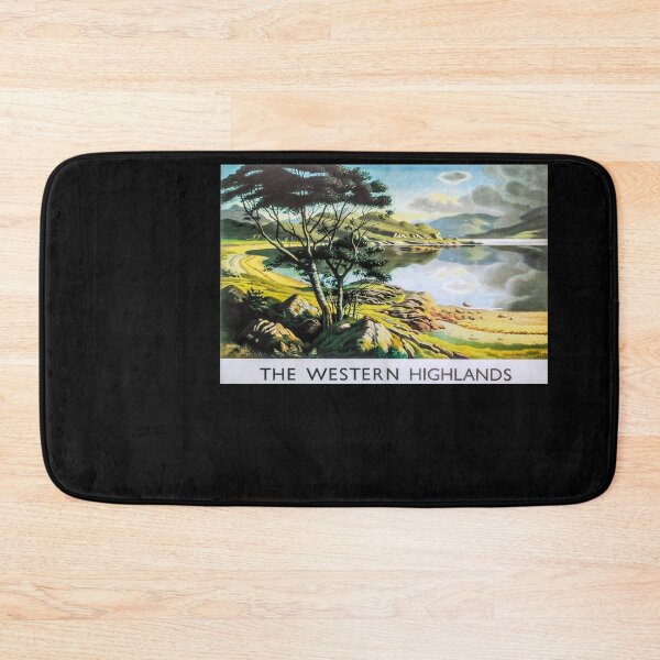 Item preview, The Western Highlands retro poster designed and sold by CorasPosters.