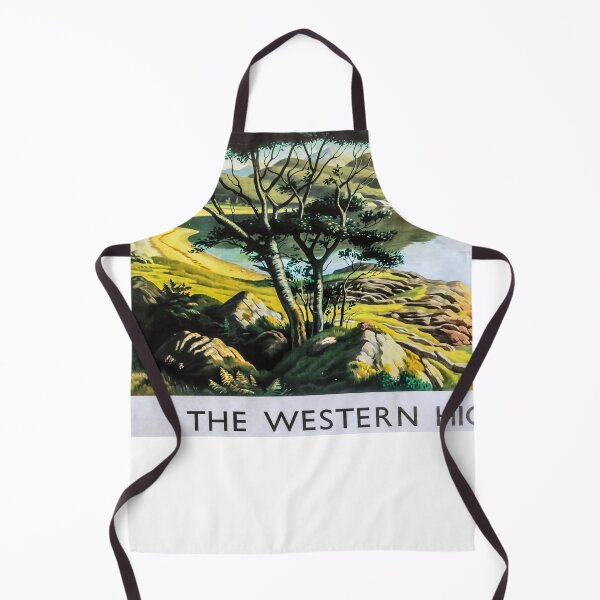 Item preview, The Western Highlands retro poster designed and sold by CorasPosters.