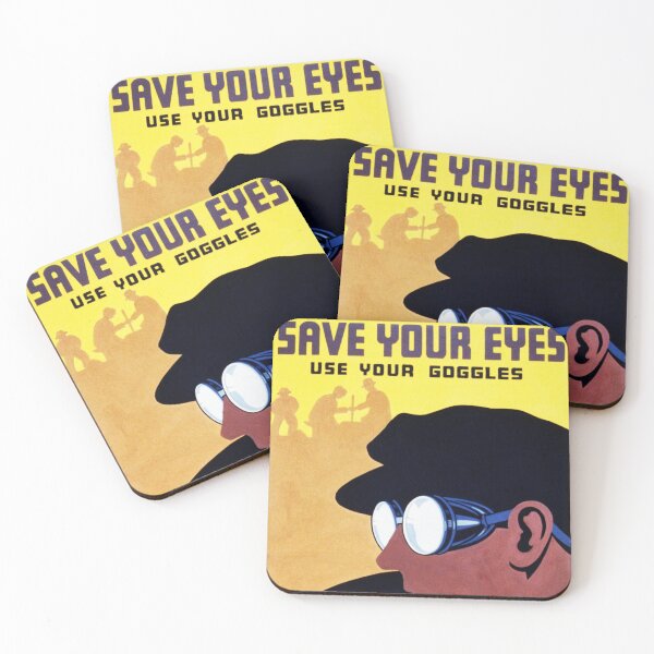 Item preview, SAVE YOUR EYES Use Your Goggles WPA Illinois Safety Division designed and sold by retroposters.