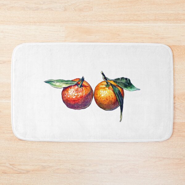 Item preview, Mandarin fruits - realistic watercolor illustration designed and sold by AquarellChill.
