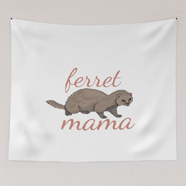 Item preview, Ferret Mama Cute Fancy Text designed and sold by jacks-tees.