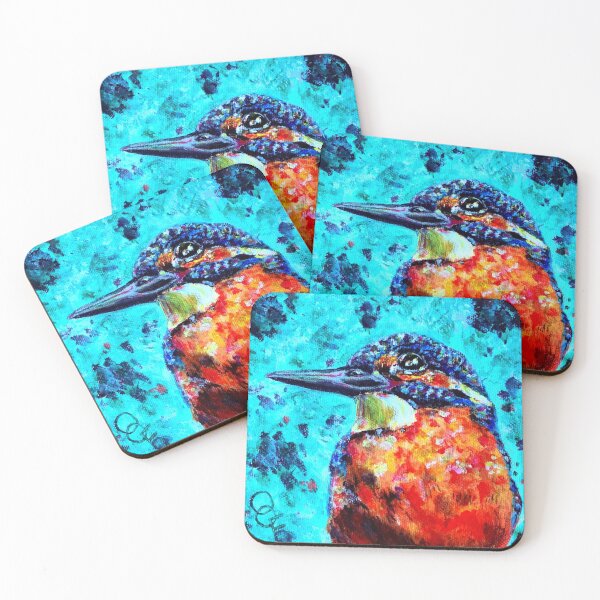 Item preview, Stunning kingfisher painting designed and sold by OceanaOrlaghArt.
