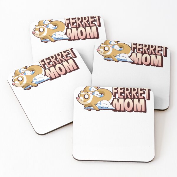 Artikelvorschau, Frettchen Mama Cartoon fliegendes Frettchen auf einer Wolke entworfen und verkauft von jacks-tees.