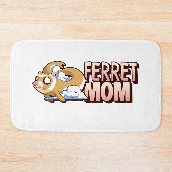 Artikelvorschau, Frettchen Mama Cartoon fliegendes Frettchen auf einer Wolke entworfen und verkauft von jacks-tees.