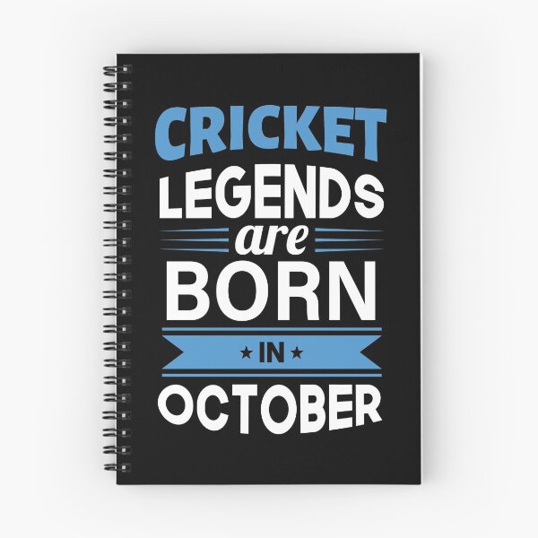 Item preview, Cricket Legends Are Born In October designed and sold by TeeDesignsStore.