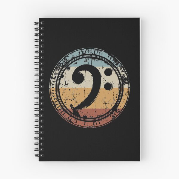 Item preview, Vintage bass clef bass guitar gift for bass player designed and sold by Billianidesigns.