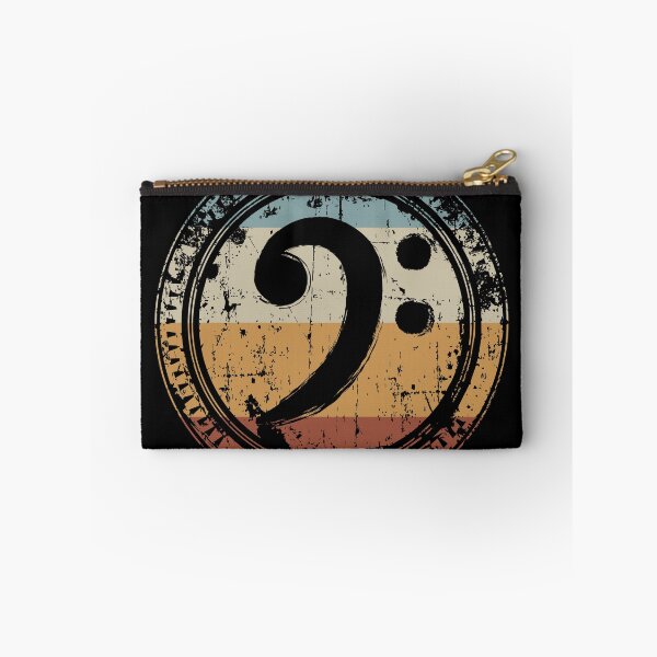 Item preview, Vintage bass clef bass guitar gift for bass player designed and sold by Billianidesigns.